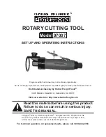 Central Pneumatic Professional 97007 Set Up And Operating Instructions Manual preview