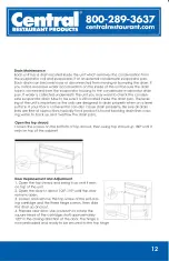 Preview for 13 page of CENTRAL RESTAURANT PRODUCTS 69K-031HC Instruction Manual