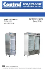 CENTRAL RESTAURANT PRODUCTS 69K-129 Instruction Manual предпросмотр