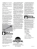 Preview for 4 page of CENTRAL ELO-231 Manual