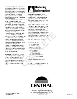 Preview for 4 page of CENTRAL ELO LH Manual