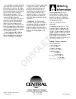 Preview for 4 page of CENTRAL GB Manual