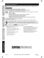 Preview for 14 page of CentralPneumatic 69927 Owner'S Manual