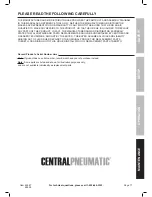 Предварительный просмотр 17 страницы CentralPneumatic 69927 Owner'S Manual