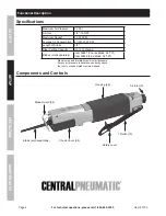 Preview for 6 page of CentralPneumatic 91753 Owner'S Manual & Safety Instructions