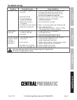 Preview for 13 page of CentralPneumatic 91753 Owner'S Manual & Safety Instructions