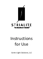 Centre Light Solutions Strialite 1011 Instructions For Use Manual preview