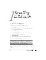 Preview for 8 page of Centrepoint Technologies TalkSwitch User Manual