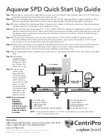 Preview for 2 page of CentriPro Aquavar SPD series Quick Start Up Manual