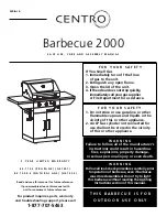 Предварительный просмотр 1 страницы Centro Barbecue 2000 Manual