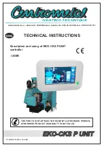 Предварительный просмотр 1 страницы Centrometal EKO-CKS P UNIT controller Technical Instructions