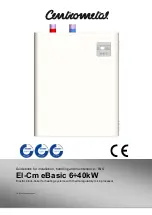 Preview for 1 page of Centrometal El-Cm eBasic 12kW Manualbook For Installation, Handling And Maintenance