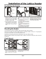 Предварительный просмотр 9 страницы Centsys Lattice Installation Manual