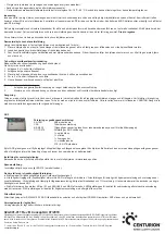 Preview for 80 page of Centurion ConceptAir User Instructions