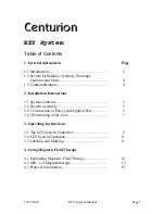 Preview for 2 page of Centurion EZY System Operation Manual