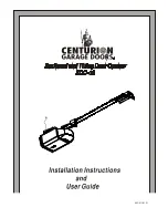 Centurion SDO-10 Installation Instructions And User Manual preview