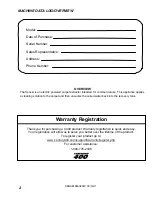 Preview for 2 page of Century 400 Sensei 406-131MO Operating Instructions Manual