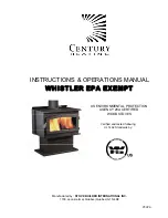 Предварительный просмотр 1 страницы Century Heating WHISTLER EPA EXEMPT Instruction & Operation Manual