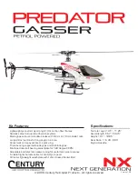 Предварительный просмотр 1 страницы Century Helicopter Products Predator Casser Manual