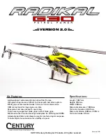 Century Helicopter Products Radikal G30 Manual preview