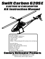 Century Helicopter Products Swift Carbon 620SE Instruction Manual preview