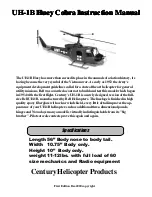 Century Helicopter Products UH-1B Huey Cobra Instruction Manual предпросмотр