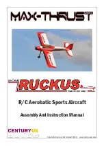 Предварительный просмотр 1 страницы Century UK MAX-THRUST RUCKUS Assembly And Instruction Manual