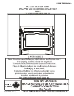 Предварительный просмотр 1 страницы Century CJW2500X SERIES Owner'S Manual