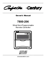 Preview for 1 page of Century Comfort-Aire 7800-206 Owner'S Manual