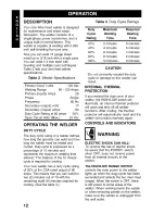 Preview for 12 page of Century OM-117071002 Operator'S Manual