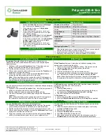 Preview for 1 page of CenturyLink Polycom 4 Series Quick Start Manual