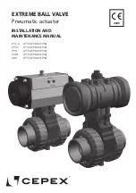 Preview for 1 page of Cepex EXTREME Series Installation And Maintenance Manual