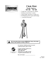 Предварительный просмотр 1 страницы Cequent Reese 7067300 Instruction Sheet