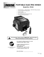 Cequent REESE TOWPOWER 70336 Instruction Sheet preview
