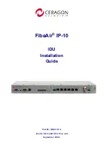 Предварительный просмотр 1 страницы Ceragon FibeAir IP-10 Installation Manual