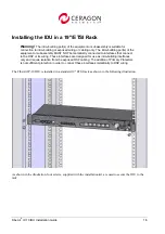 Предварительный просмотр 12 страницы Ceragon FibeAir IP-10 Installation Manual