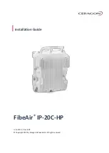 Preview for 1 page of Ceragon FibeAir IP-20C-HP Installation Manual