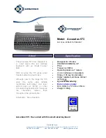 Preview for 1 page of Ceratech Accuratus 573 Specification