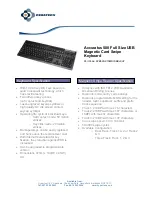 Preview for 1 page of Ceratech Accuratus KYB500-K104MUSBBLKHY Specification Sheet