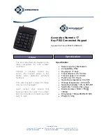 Preview for 1 page of Ceratech Accuratus KYBAC100-50BLKHY Specification