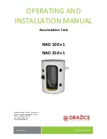 Preview for 1 page of Cerbos NAD 100 Operating And Installation Manual