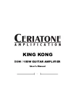 Предварительный просмотр 1 страницы Ceriatone King Kong User Manual