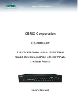 Cerio CS-2000 Series User Manual preview