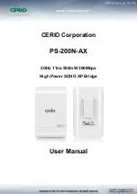 Preview for 1 page of Cerio PS-200N-AX User Manual