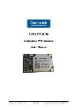 Предварительный просмотр 1 страницы Cermetek CH232BGN User Manual