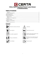 Certa CTMWR140SPA User Manual preview