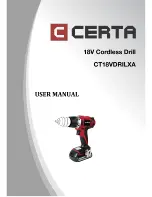 Предварительный просмотр 1 страницы Certa VDRILXACT User Manual