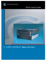 Certance LTO 1 User Manual preview