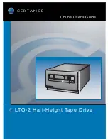 Certance LTO 2 Online User'S Manual preview