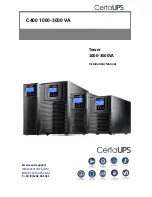 Preview for 1 page of CertaUPS C400-010-B Installation And Owner'S Manual